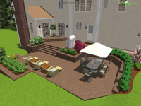 3D Paver Patio Design